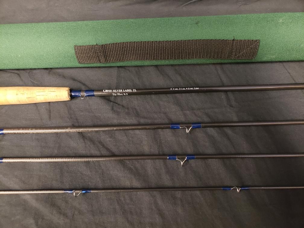 ORVIS SILVER LABEL TL TIP FLEX 9.5 9′ 4PC 6WT FLY ROD (B26009733)