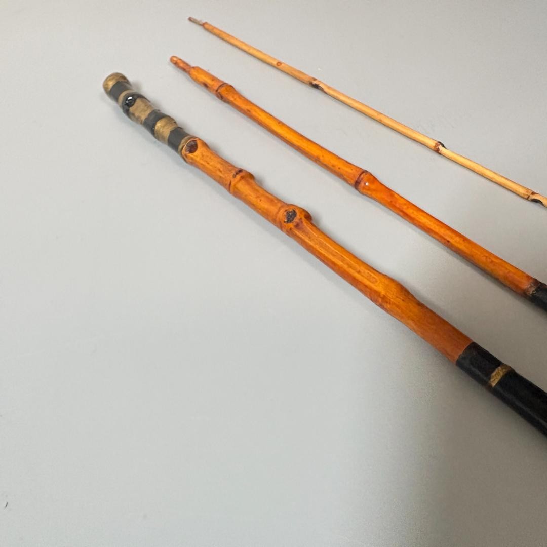 Bamboo Japanese Takano Rod 3-Piece 50cm Accessory Model for Fishing Used