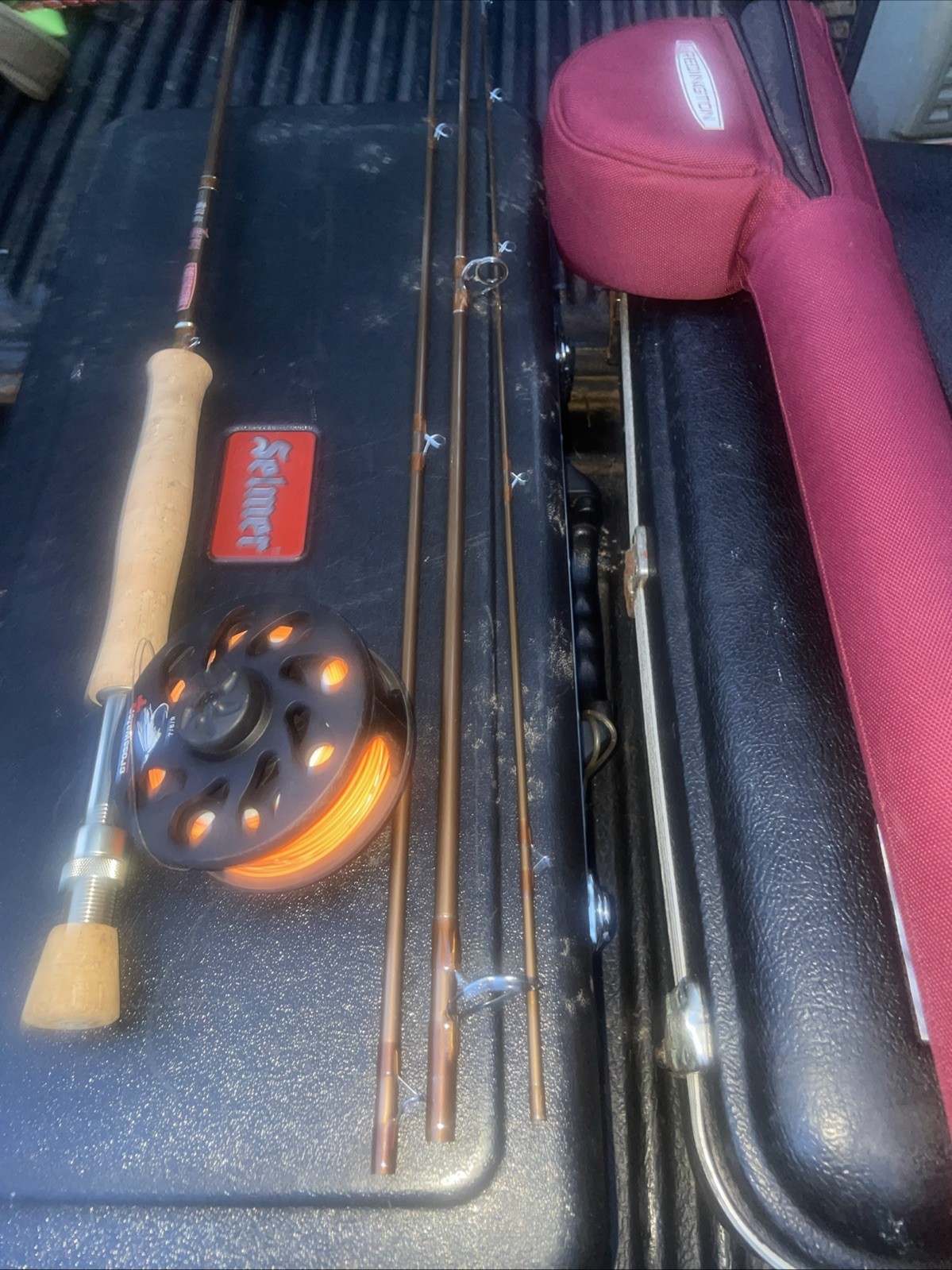 Redington Crosswater 7/8/9Reel Red Fly2 Rod #8 Combo 9’0″ 4pc Case