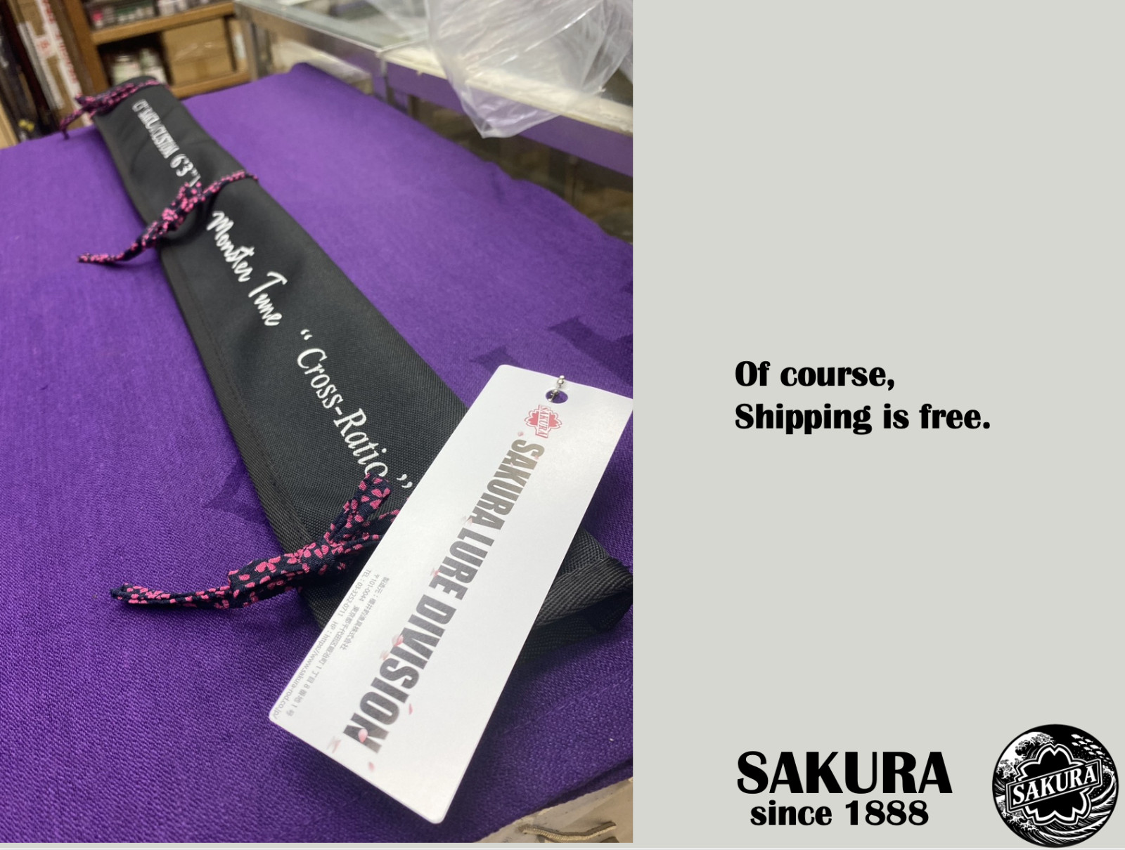 Japanese Spinning Rod Casting Light Trout 6’3” PE 0.3-1.0 3pc Carbon JDM SAKURA