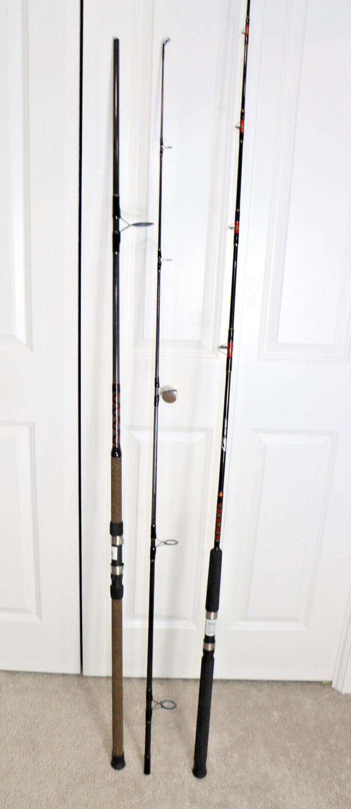 Profile 11′ 2pc Spinning 15-30LB & Pro 7′ Med-Heavy Action 20-40LB Fishing Rods