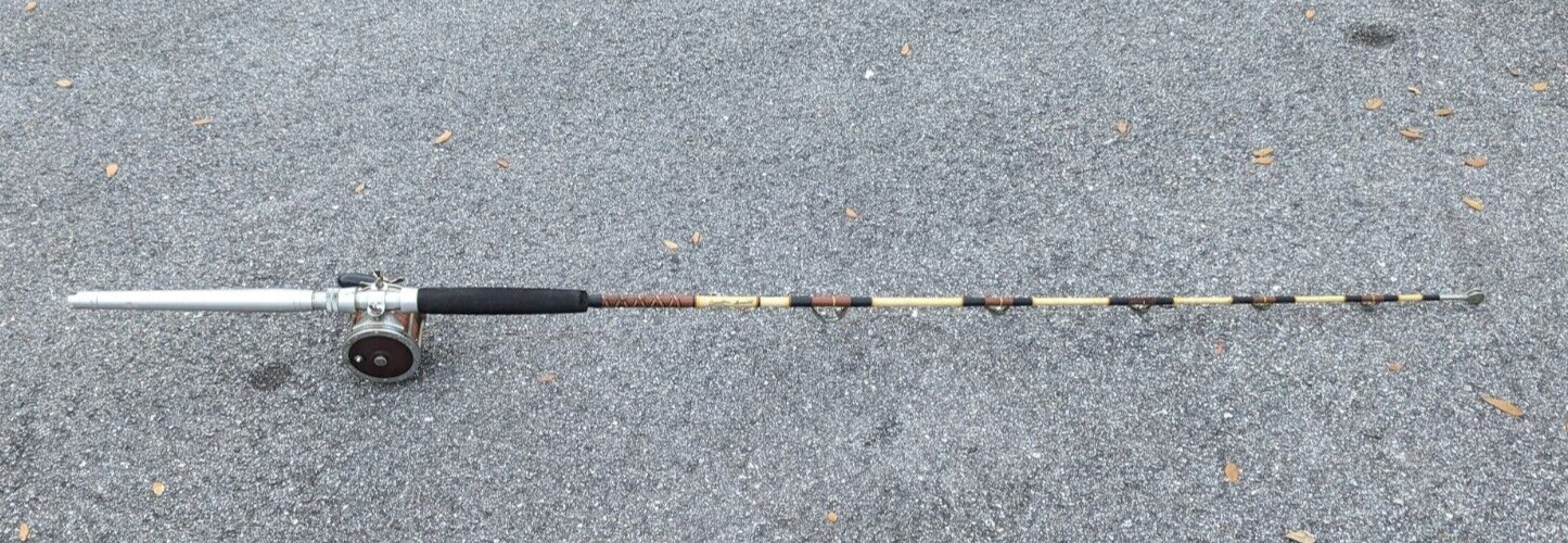 Fishing Rod BR-50 Custom Built For Fisherman’s Paradise Deep Sea with Reel As Is