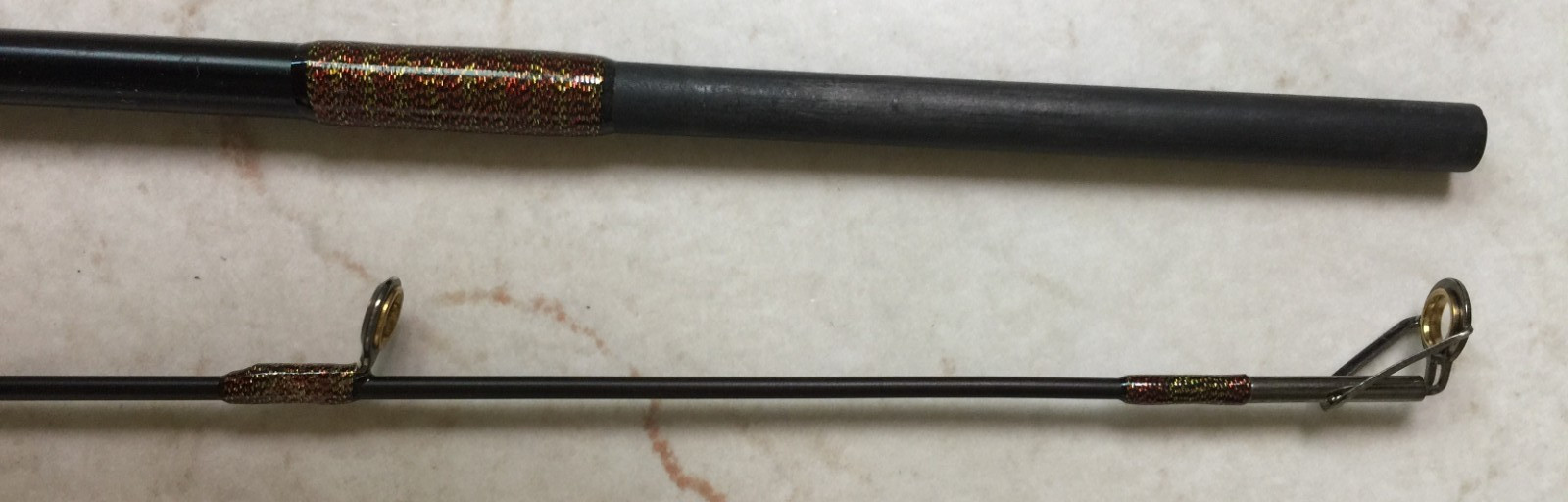 High modulus Graphite Trout Spin Rod – 2 section 7’0″ – Light Guides -New