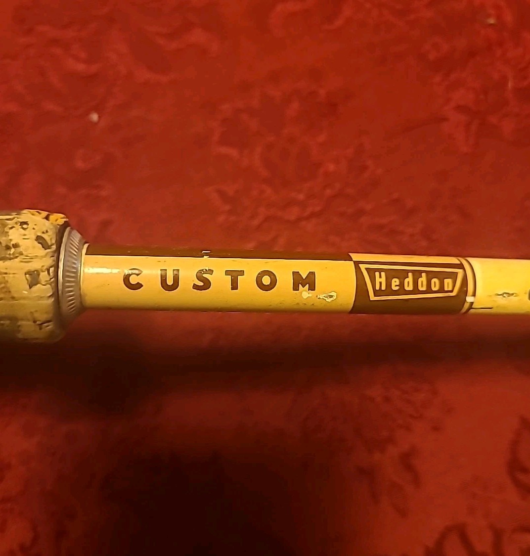 Vintage Heddon Vicount Custom Rod 2 Pcs #8007-8 1/2 Feet w JOHNSON #80 Reel