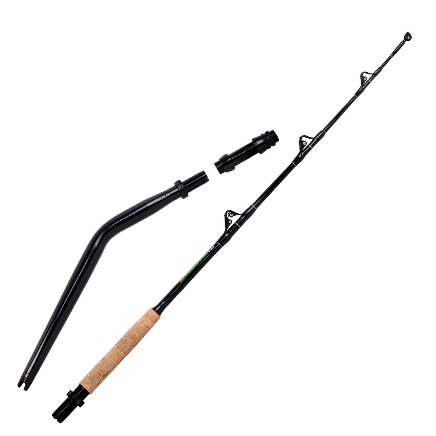 Fiblink Saltwater Offshore Fishing Rod 2 Piece Portable Deep Sea Trolling Rod…