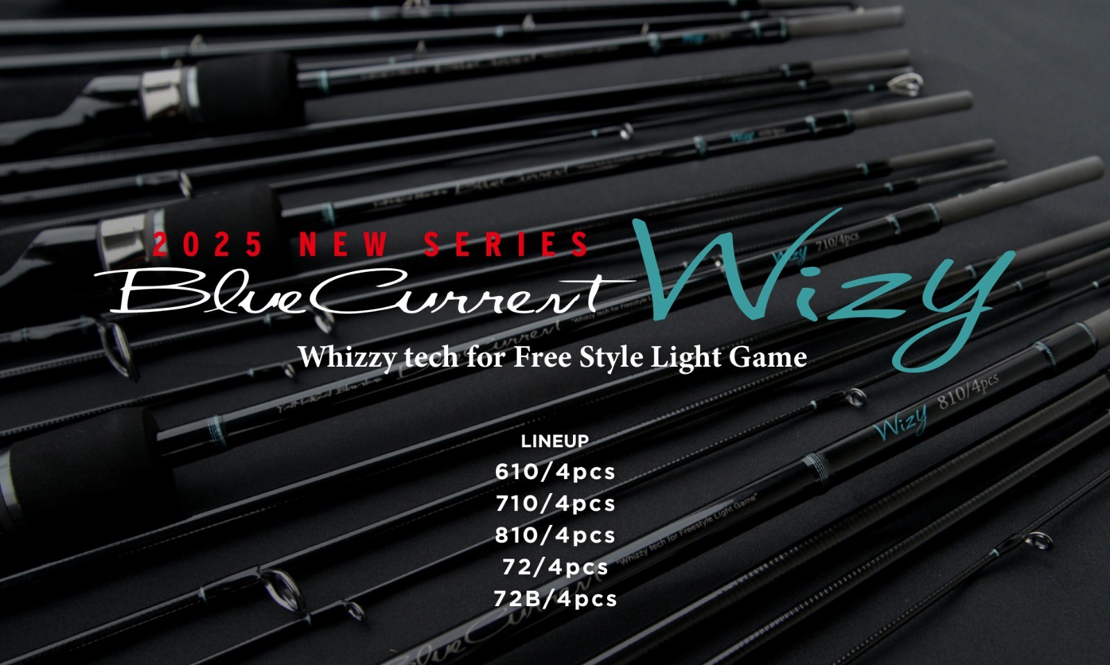 YAMAGA Blanks BlueCurrent Wizy 610/4pcs Lure: 1~10g Line: PE 0.3~0.6