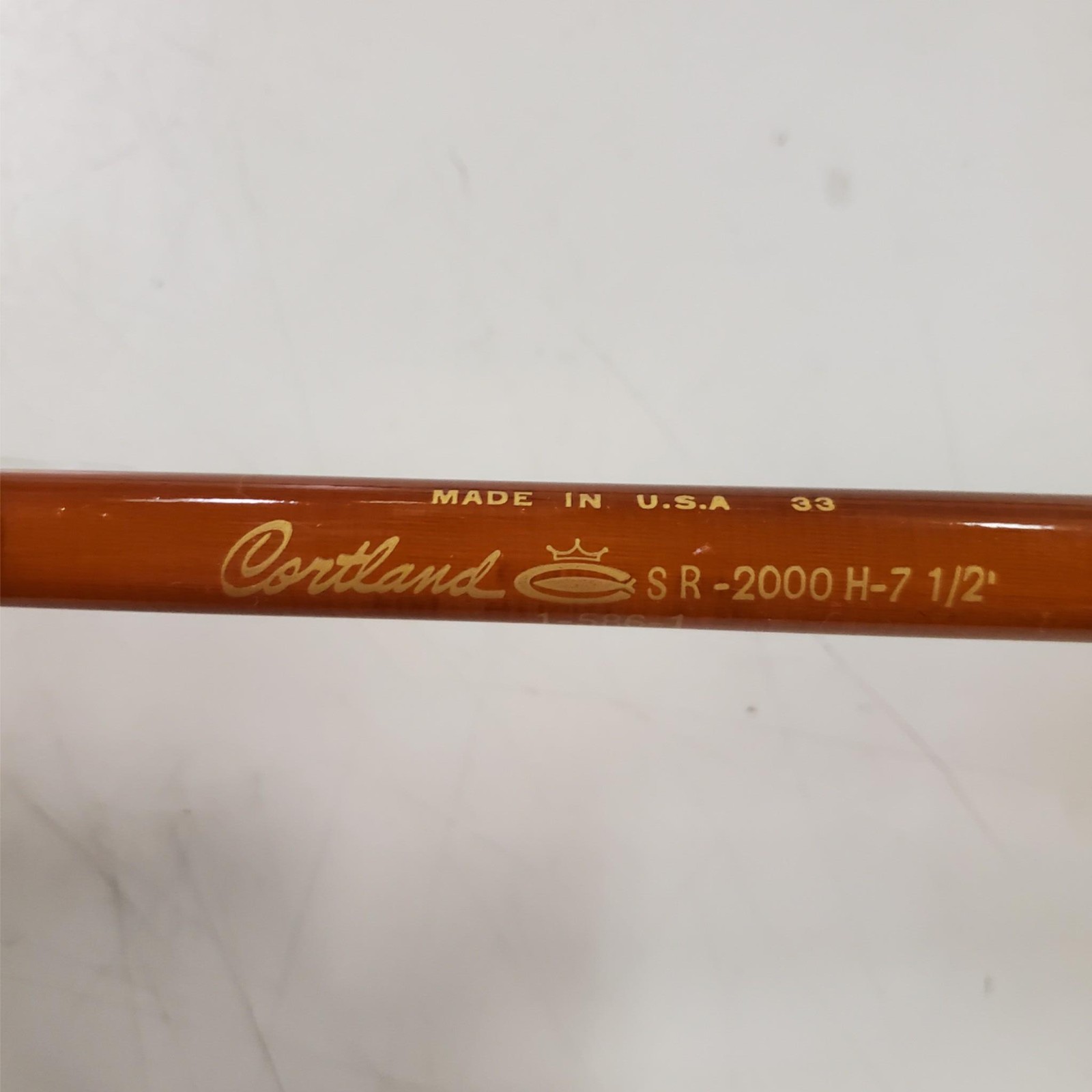 New Cortland sr-2000 h spinning rod 7 1/2 1-586-1 fishing fiberglass Cork Handle