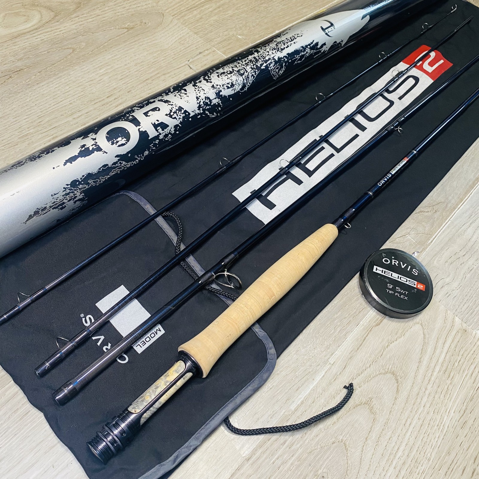 Orvis HELIOS-2 TIP FLEX 905-4 9’0” 5wt Fly rod w/Tube Case Sock [Beautiful]