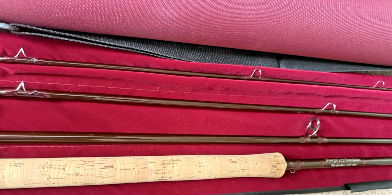 Sharpes Gordon 15 Foot #10 Carbon 4 Piece DH Salmon Fly Rod with Bag & Tube