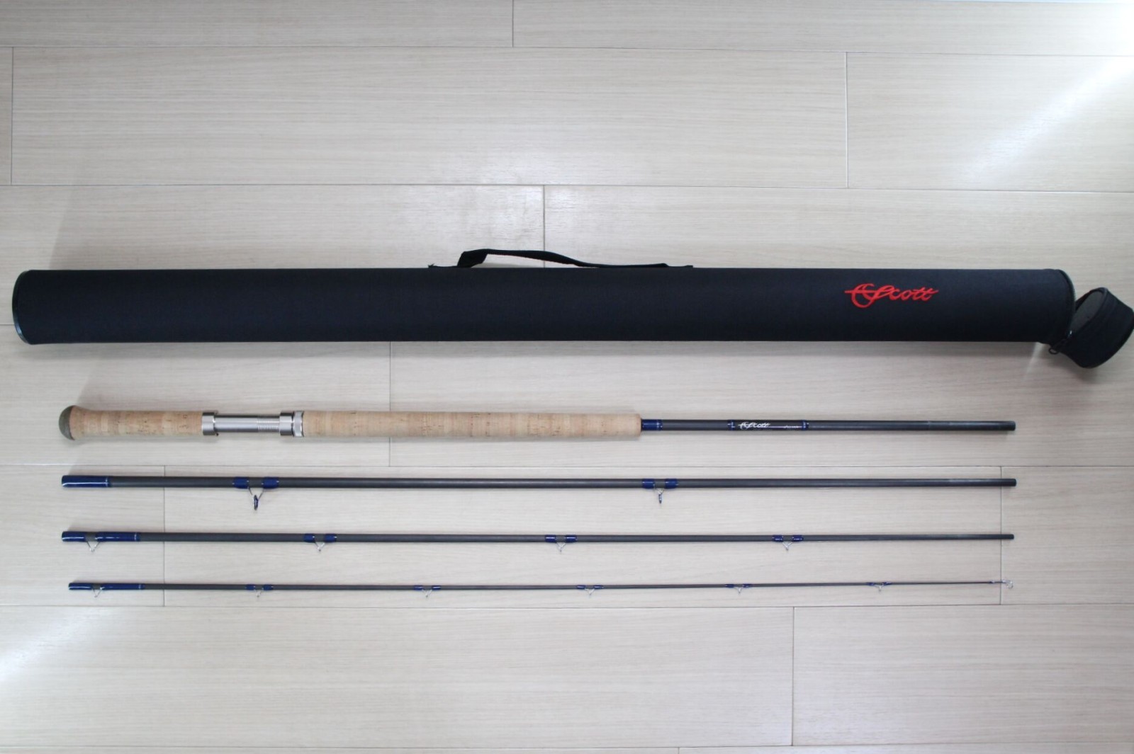 Scott A3 1257/4 Spey Fly Rod 12’6″ 7wt 4pc 7.9oz Cordura Case M110
