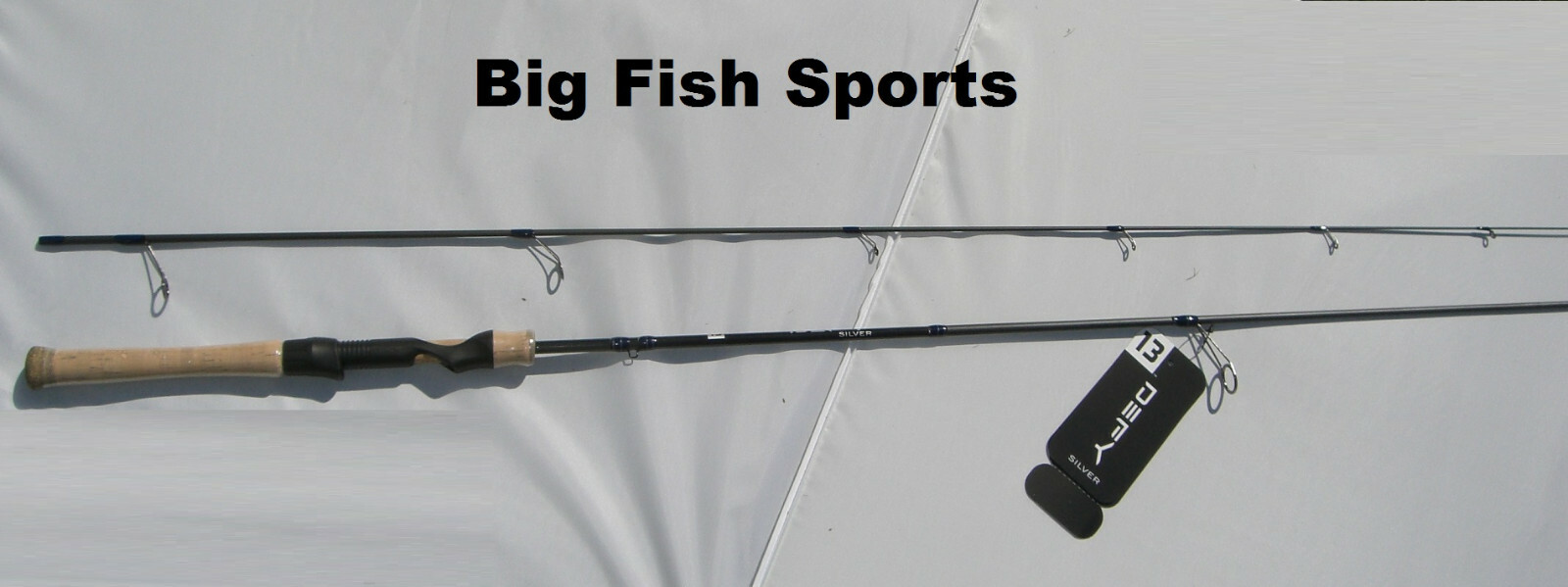 13 FISHING One 3 Defy Silver 6’6″ Light Spinning 2-Piece Rod #DEFSS66L-2