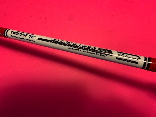 SHAKESPEARE TIDEWATER 6 FOOT 6 INCH 40 TO 80 POUND RATED TROLLING FISHING ROD