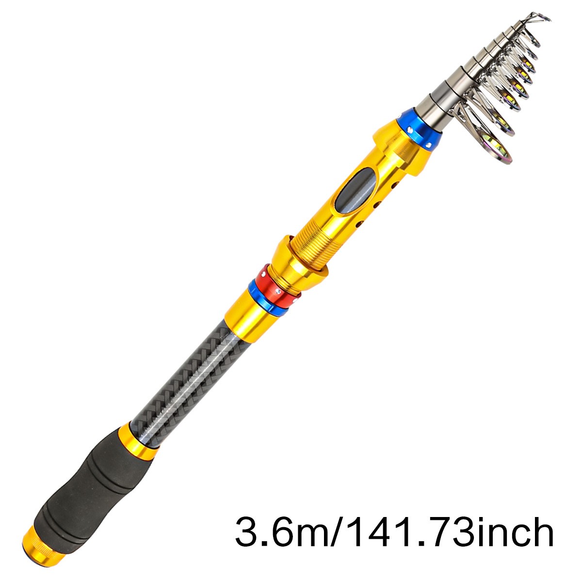 Telescopic Fishing Rods High Carbon Fiber Portable Rod Sea Spinning Pole Fast