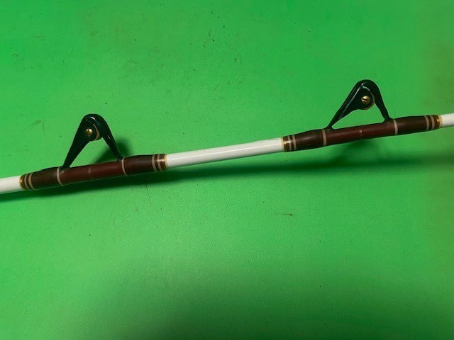 CUSTOM CALSTAR 7 FOOT 5 INCH 80 POUND CLASS TROLLING FISHING ROD AFTCO BIG FOOT