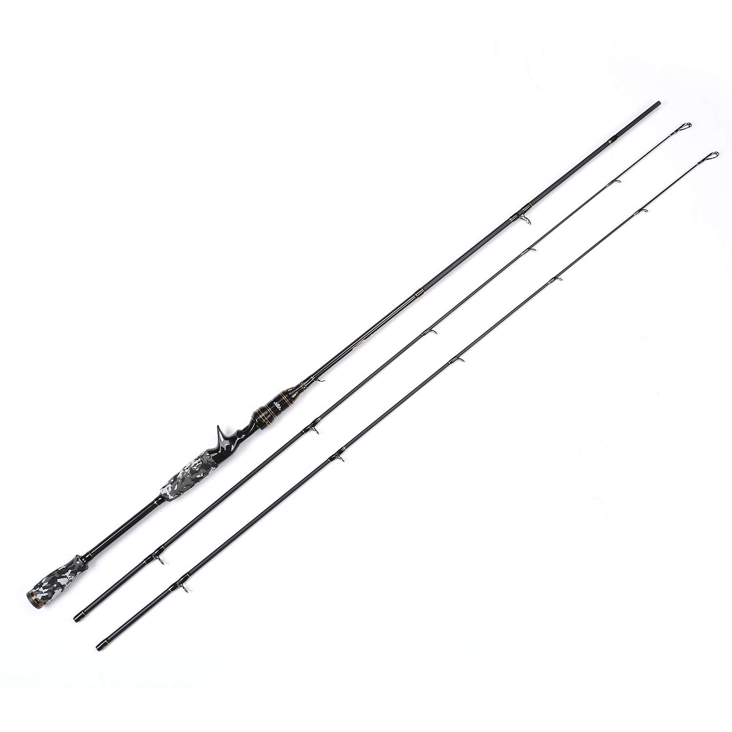 E Series Camo Legend 2-Piece 7-Feet 24 Ton Carbon Fiber Baitcasting Rod 2 Tips