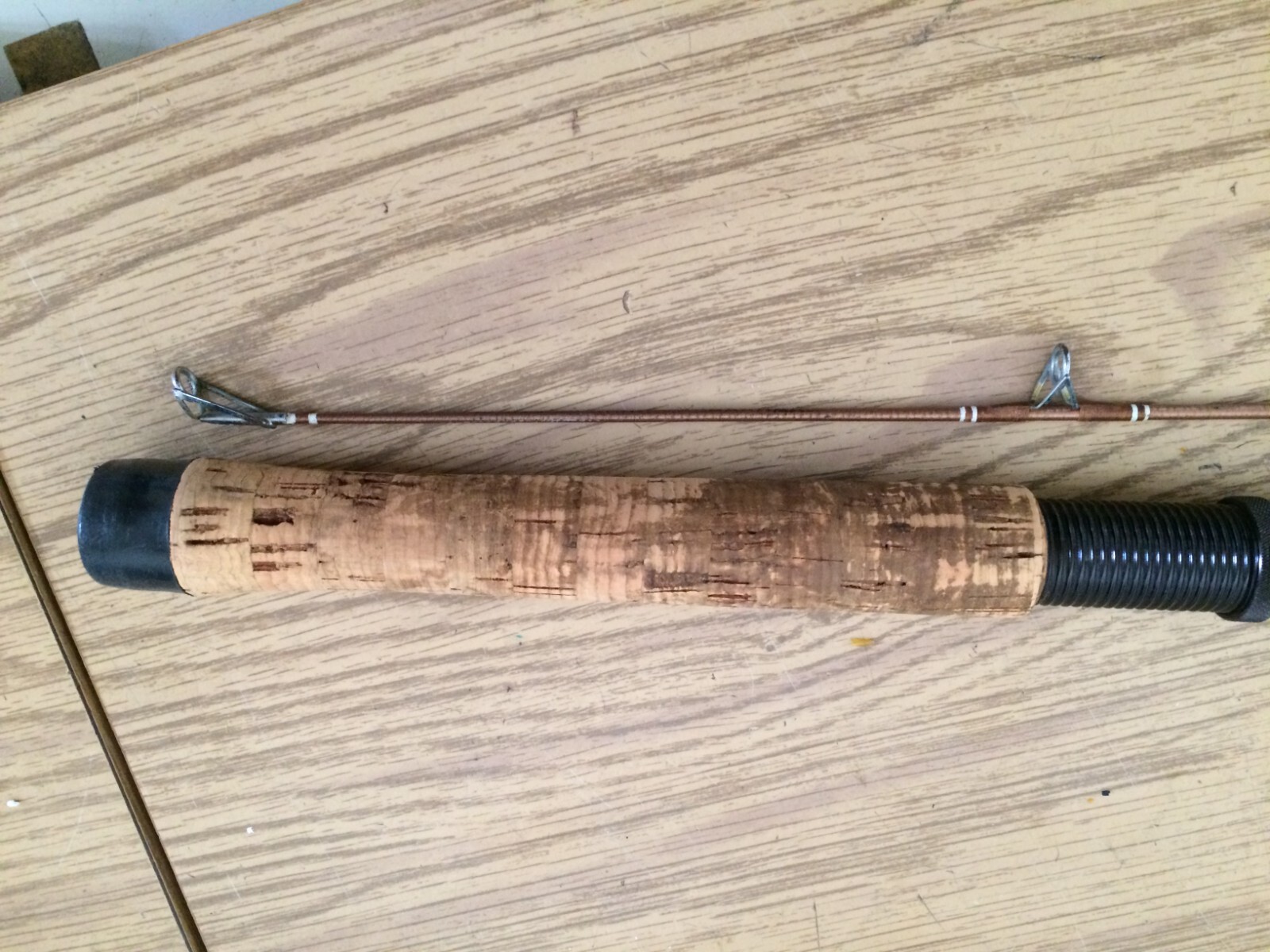 VINTAGE 6.5′ Garcia Conolon Spinning Rod 2pcs #9320 +Long Cork Lt Action w/sock