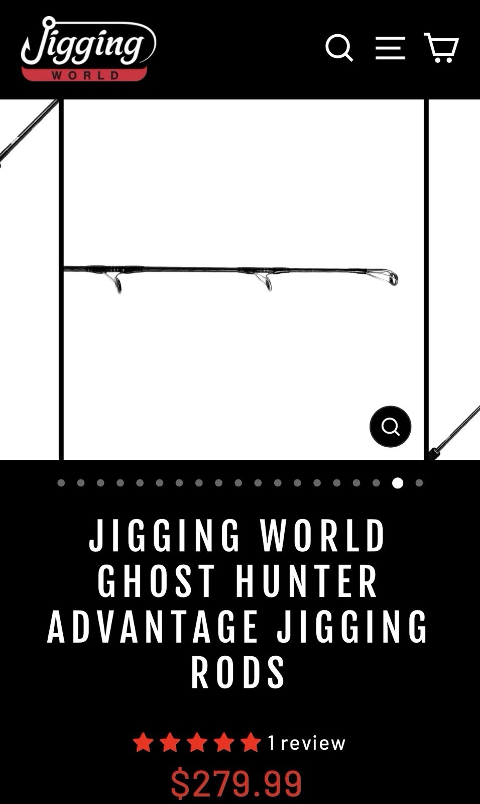 Jigging World Ghost Hunter Advantage 250S Spinning Rod 5’8” PE2-4 100-250g