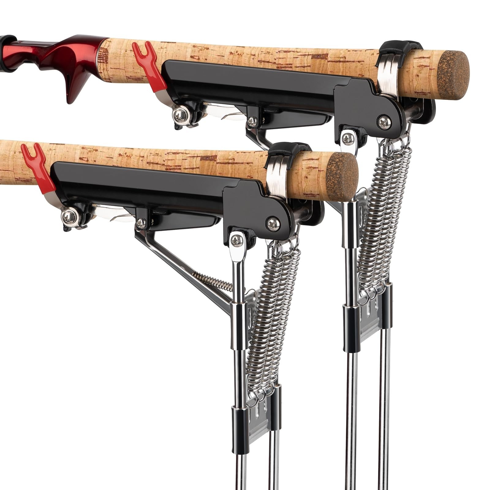QualyQualy Fishing Rod Holders for Ground, High Sensitivity Spring Automatic …