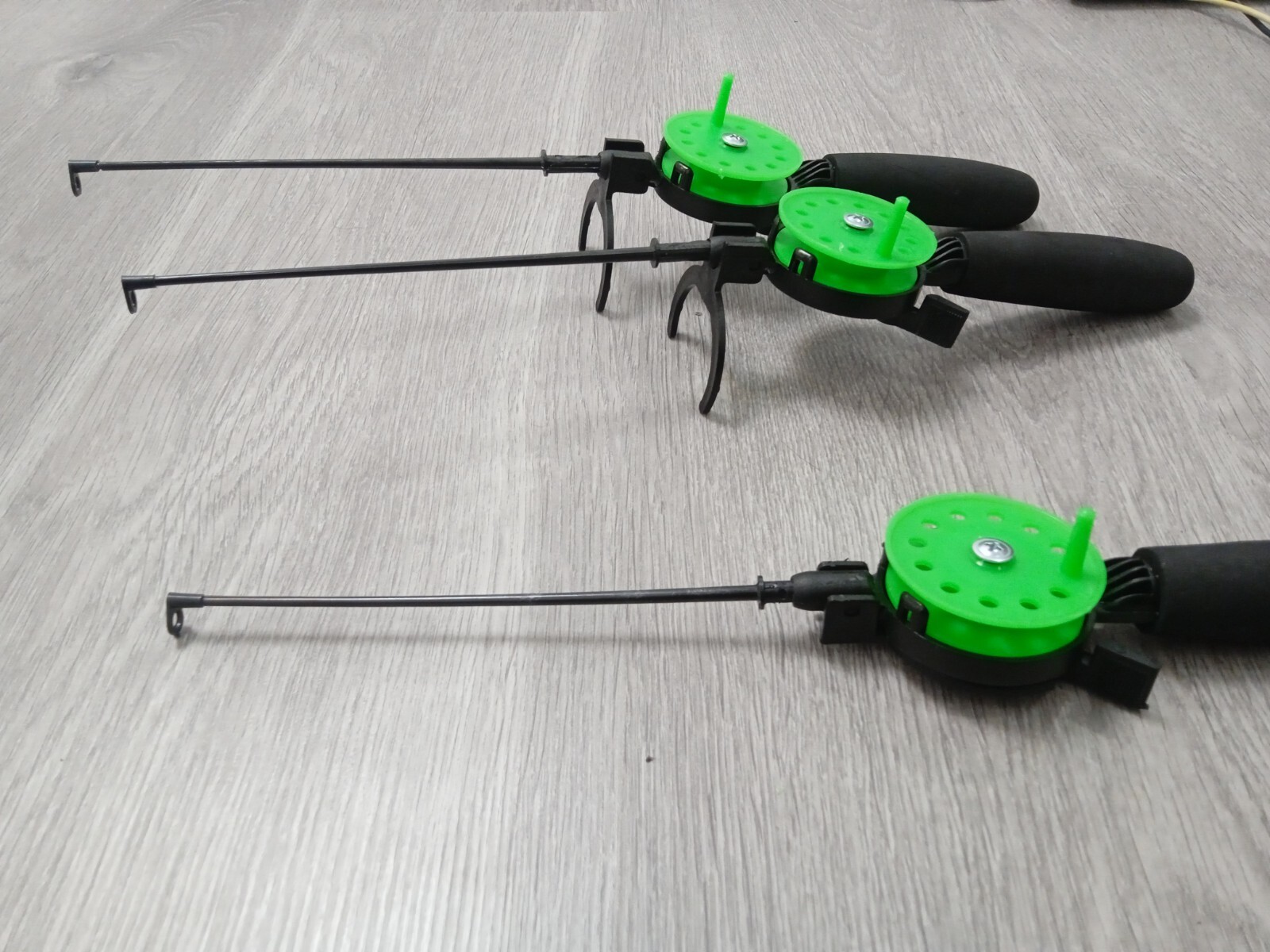 3 pcs Ice winter fishing rod ice vertical jig mormyshka perch bass trout