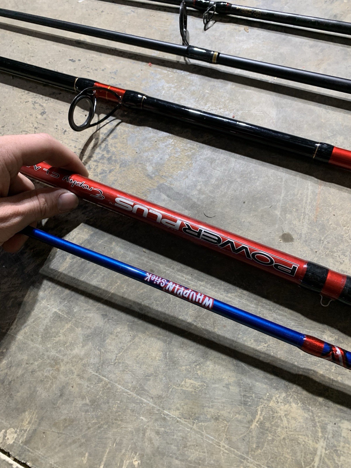 LOT OF 10 Assorted Brands FISHING RODS (BROKEN)