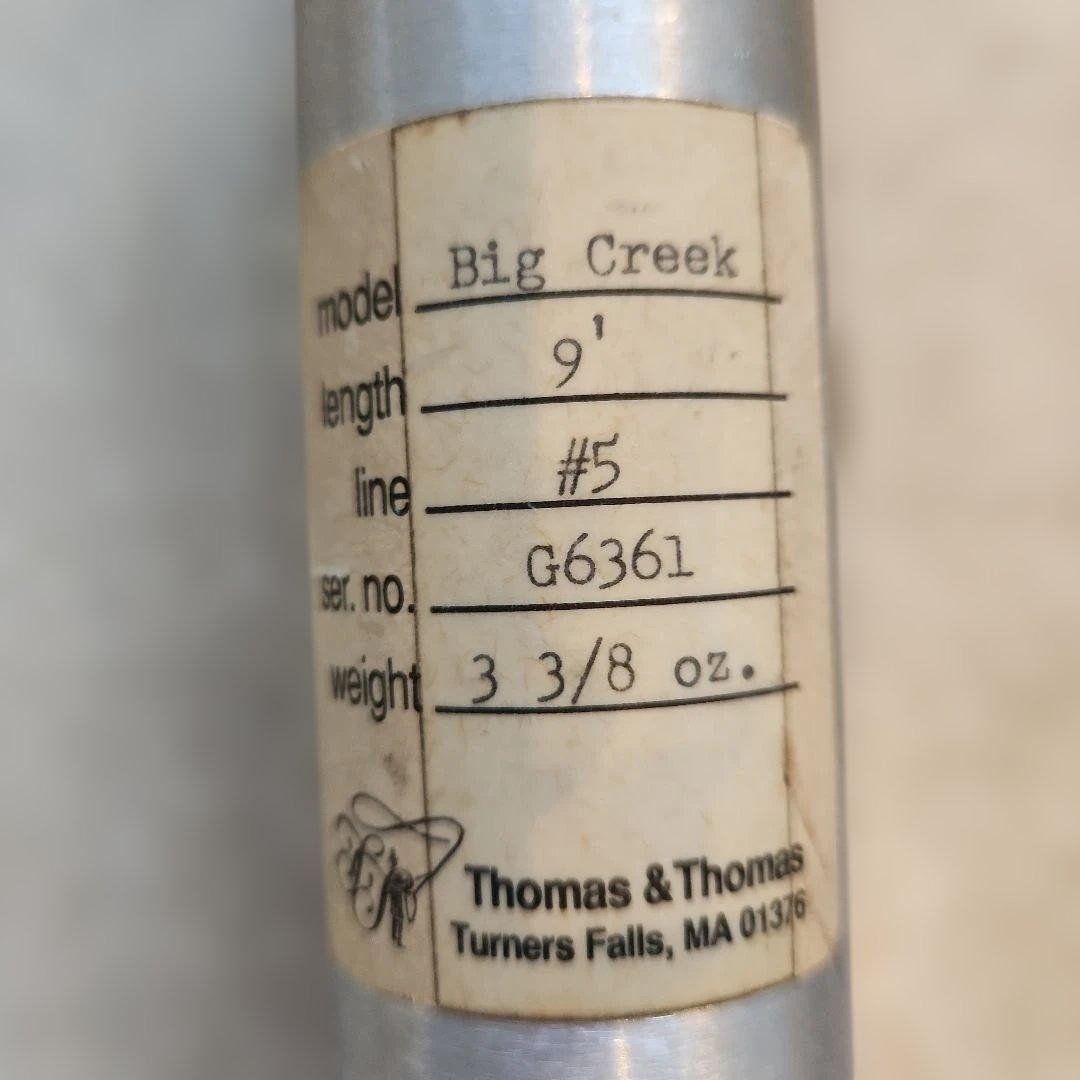 Old Thomas &Thomas “Big Creek”