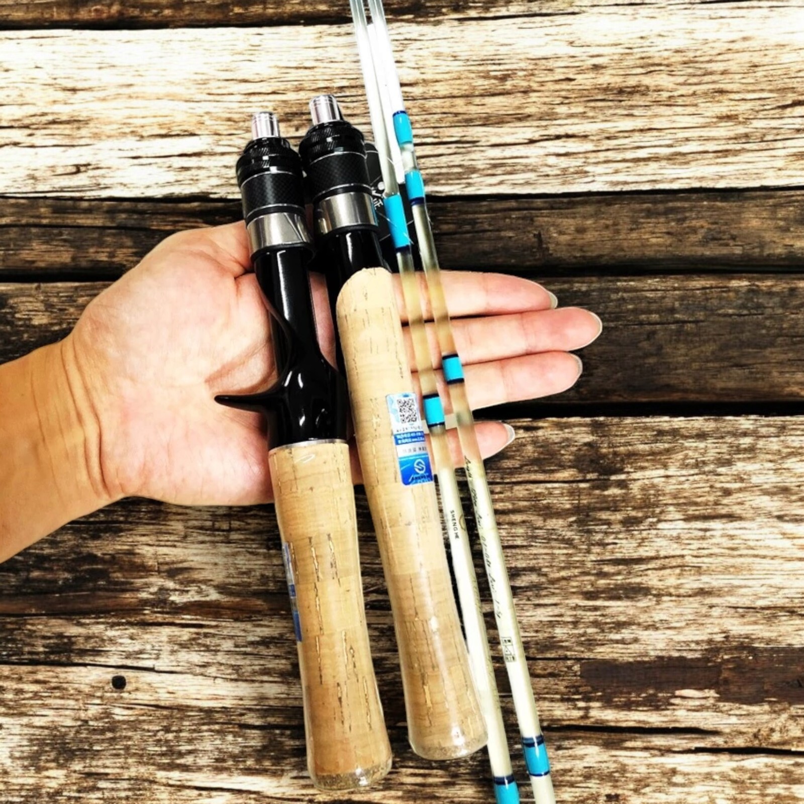 Stream Fishing Rod Trout Travel Ultralight Fishing Transparent Rod Cork Handle