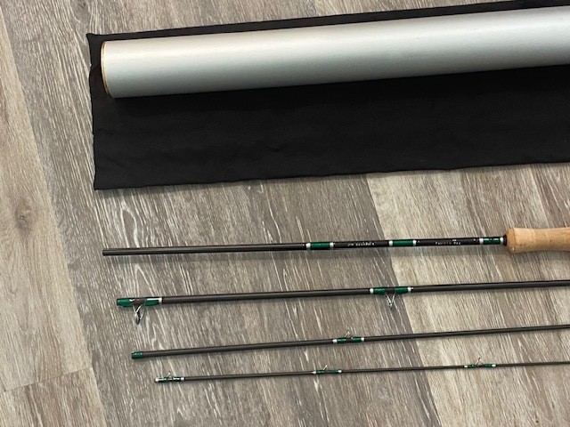 Custom Made Pacific Bay T2F 908-4 9′ 4Pc 8wt Fly Rod W/ Cloth & Alum Tube Unused