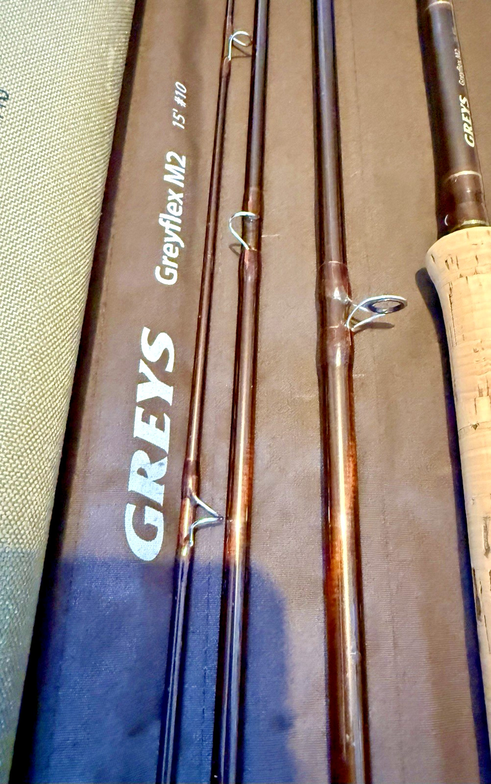Greys Greyflex M2 15 Foot #10 4 Piece Salmon Fly Rod with Bag & Travel Tube