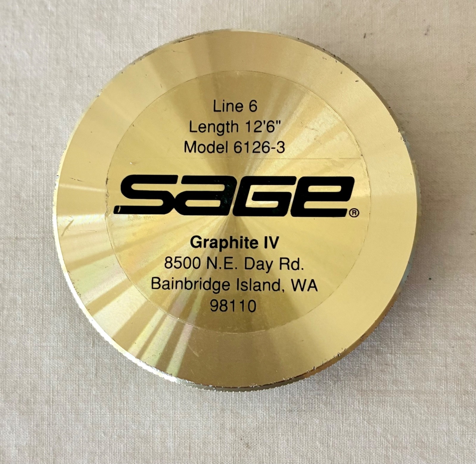 SAGE 6126-3 GRAPHITE IV 6wt, 12’6” 3 piece SWITCH/SPEY Rod – 6 7/16 oz Nice