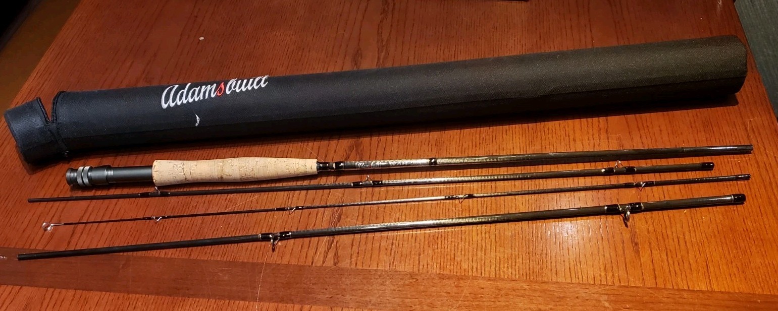 Adamsbuilt Fly Fish 4 Pc Carbon Fiber Rod WAH-905 Learn to Fish 9FT 5WT w/ Case