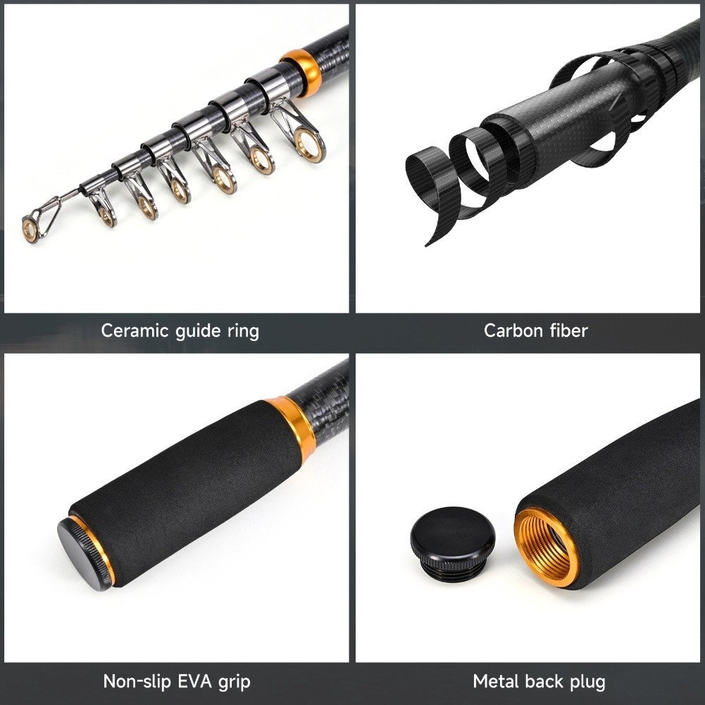 For Various Fish Species Portable Fishing Rod Casting Rod Lightweight Design