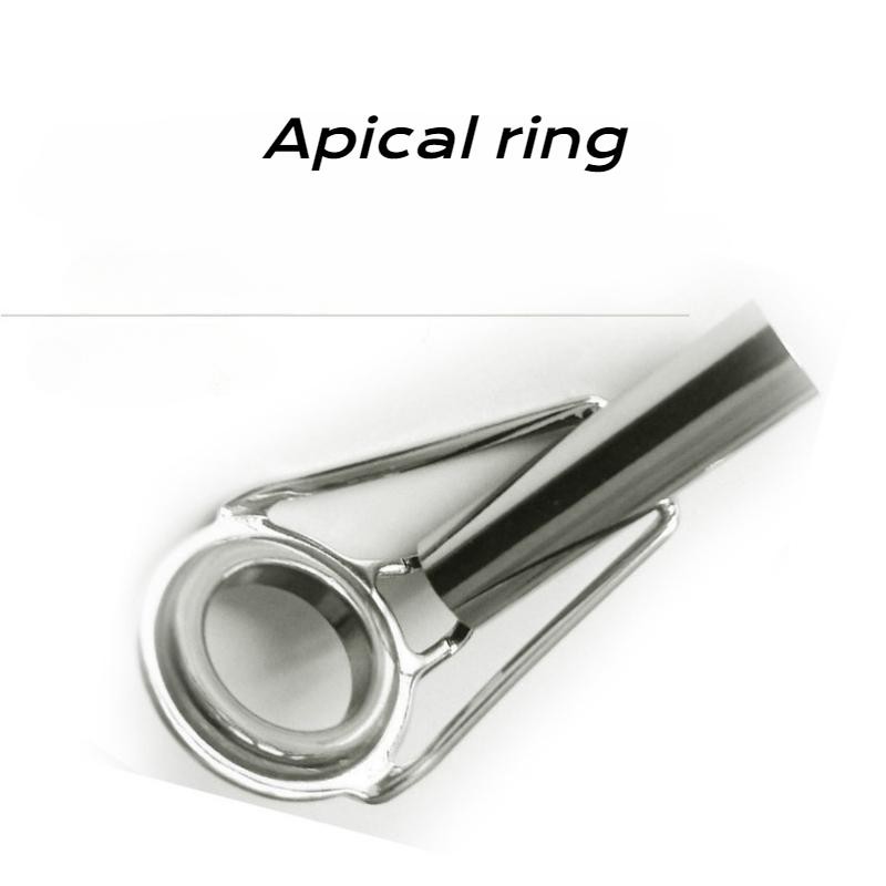 1set High Carbon 7 Packs Sea Rod Accessories Carbon Steel Section Guide Ring Acc