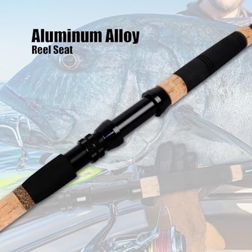 Carbon Fiber Travel Fishing Rod – 2/3/4-Piece, Cork Handles, 10-15 Feet, Spinnin