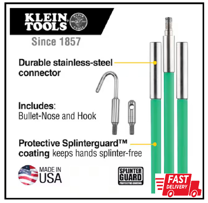 Klein Tools 50159 Hi-Flex Glow Rod, 15-Foot