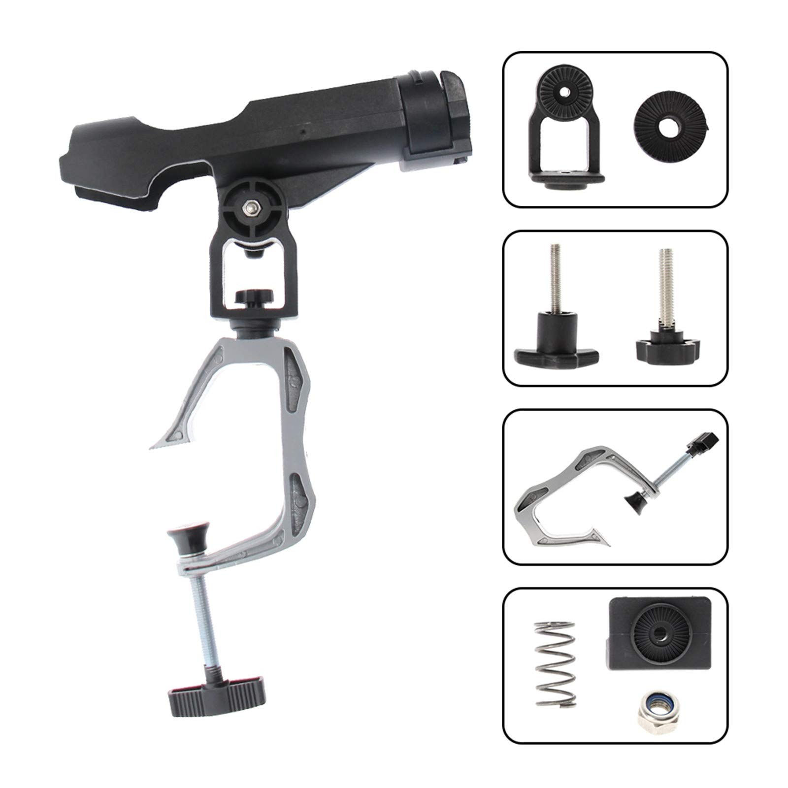 Croch Fishing Rod Holder Boat Rods Holder Folding Holder Large Clamp Opening