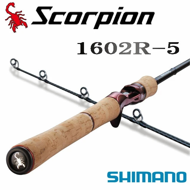 Shimano Scorpion 1602R-5 Baitcasting Rod for Bass JDM Multi-Piece Travel Rod