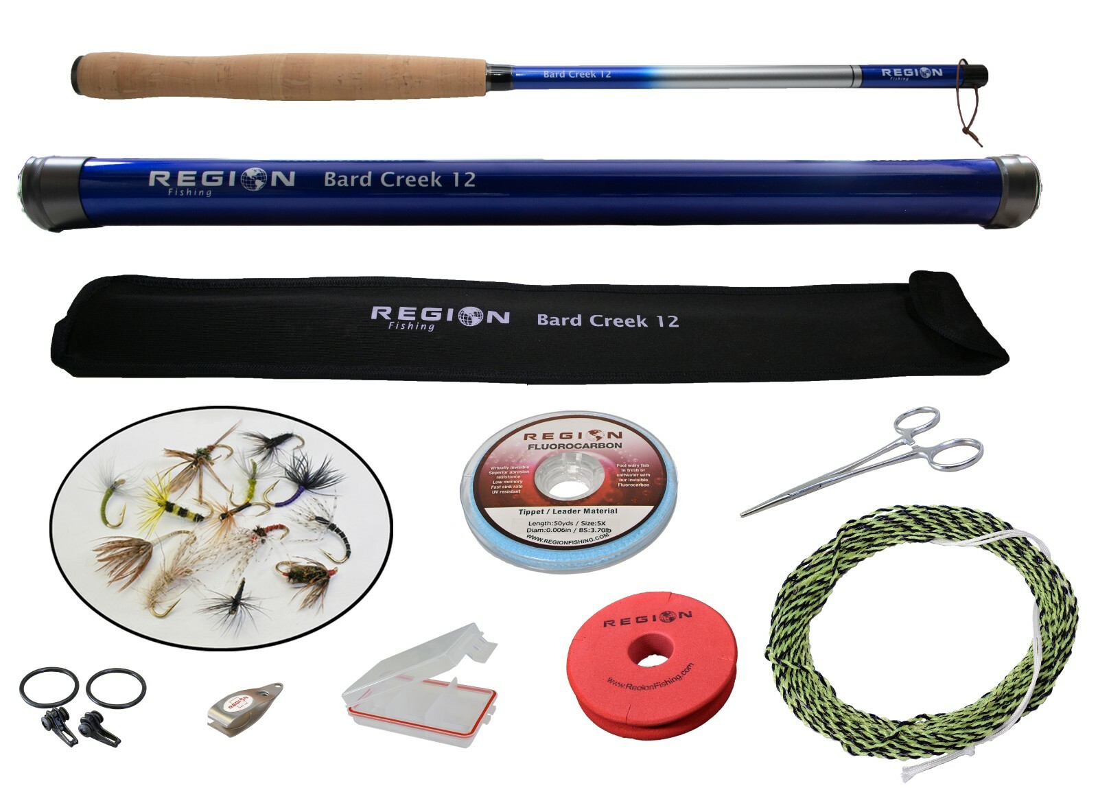 Tenkara Fly Rod – Bard Creek 12′ w/ Starter Kit – Japanese Carbon Fiber