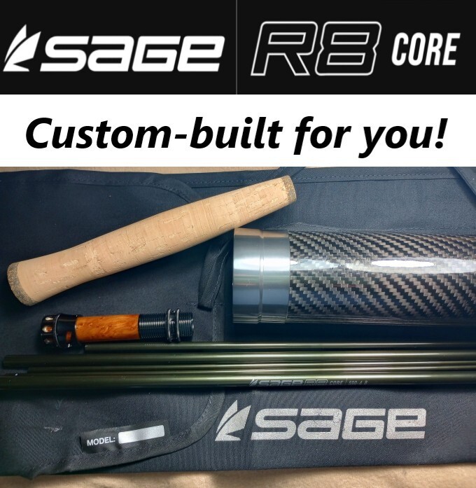 Sage R8 Core 4wt, 8’6″, Custom Fly Rod built for you with extra tip section