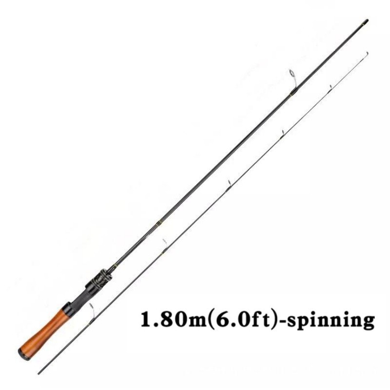Lure Trout Fishing Rod Carbon Fiber Spinning/casting Rods Carp Poles 2 Sections