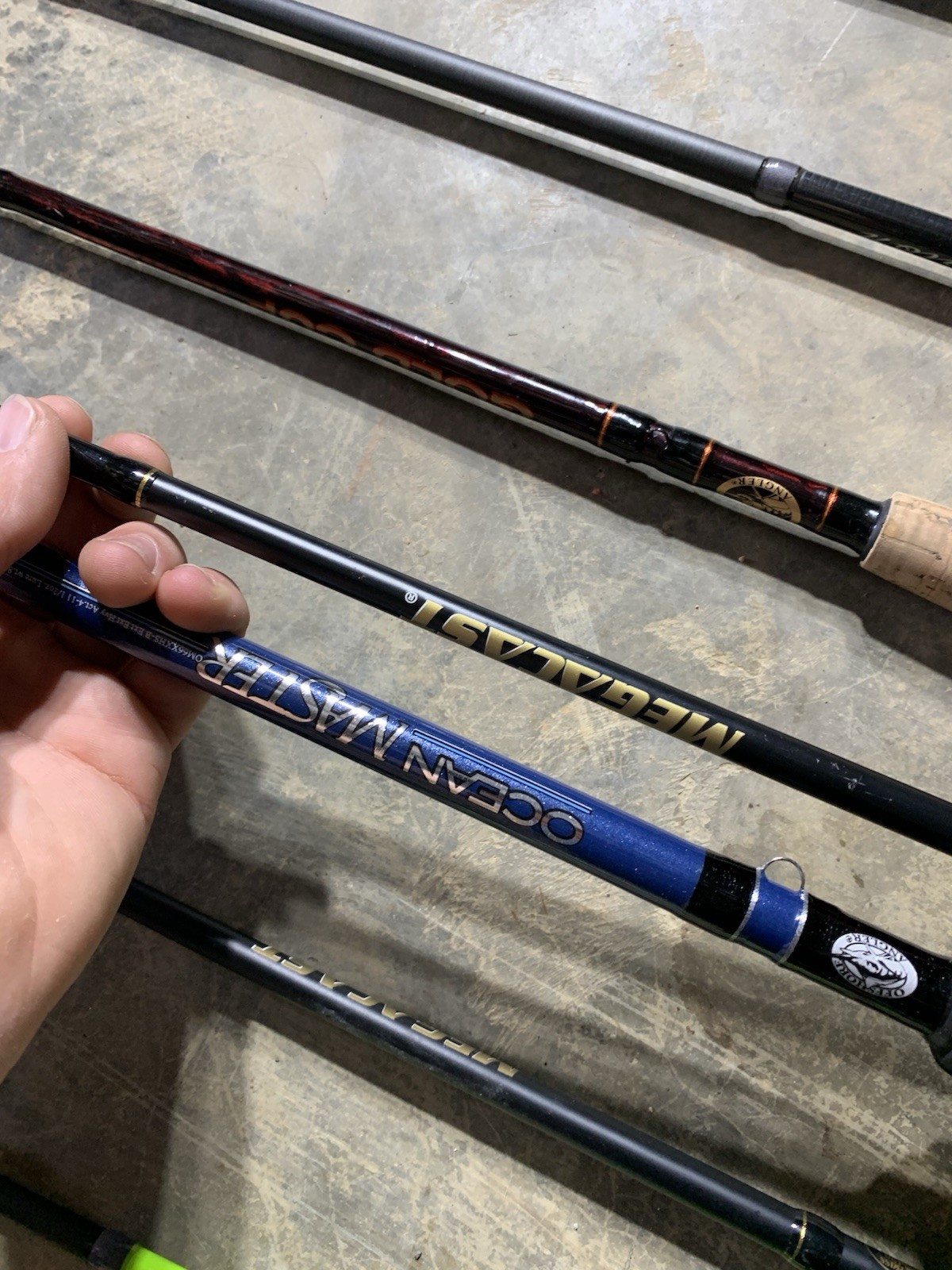 LOT OF 10 BASS PRO SHOP, Lews, FISHING RODS (BROKEN)