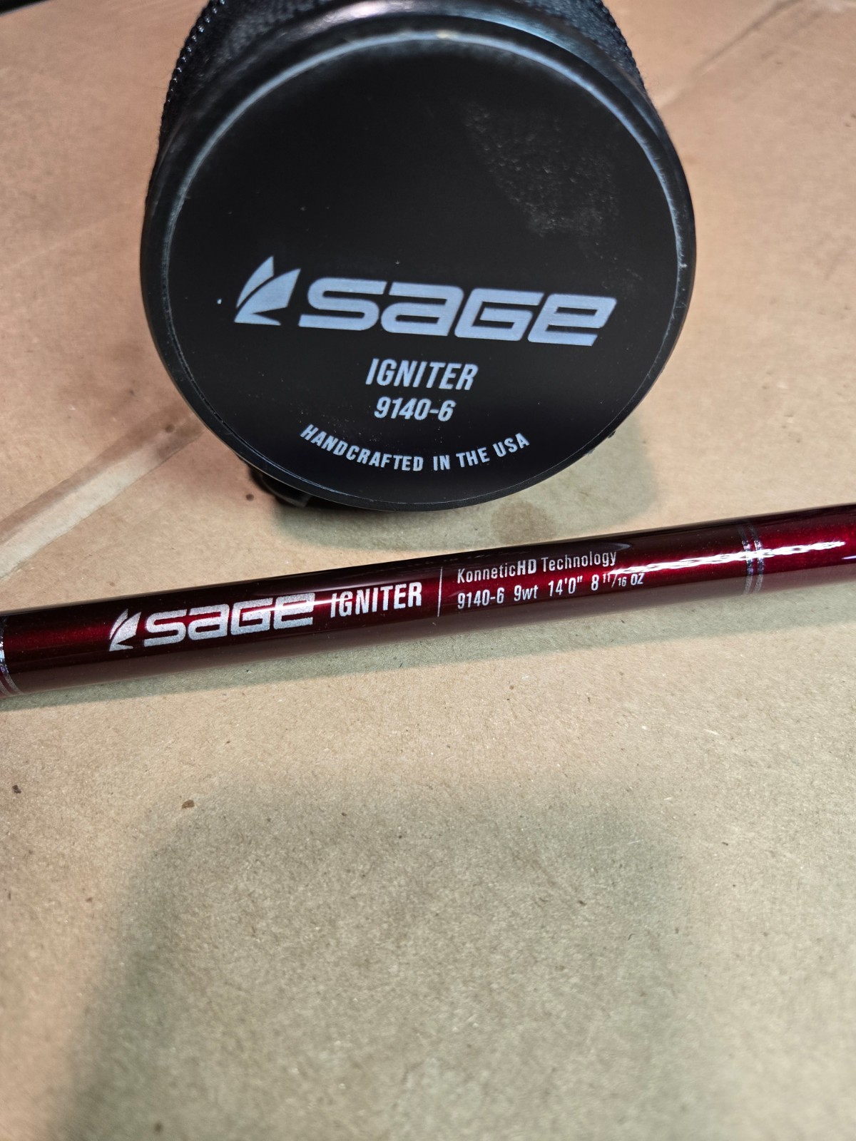 Sage Igniter 9140-6 Spey Rod 14′ 9 Weight 6 Piece, NEW!