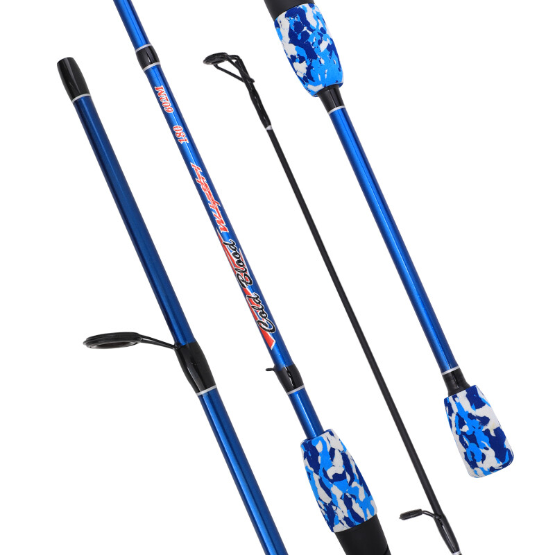 Taigek Carbon fiber~2 pc~Med Lt Casting Rod~Red or Blue Camo~3 lengths