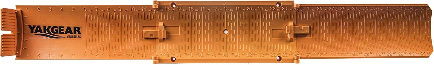 YakGear Fish Stik Folding Fish Ruler Orange 36 Inch Floating Measuring Tool
