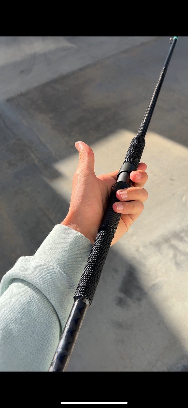 7’11” Casting Rod Composite Medium Heavy Moderate Action 1pc Black Saltwater