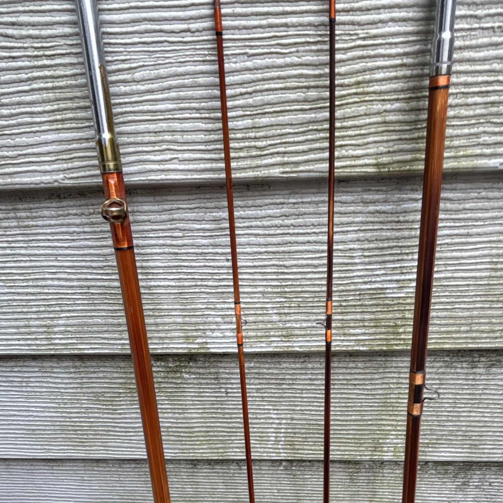 Wards Thoroughbred 9ft 4pc Split Bamboo Casting Rod never used original case
