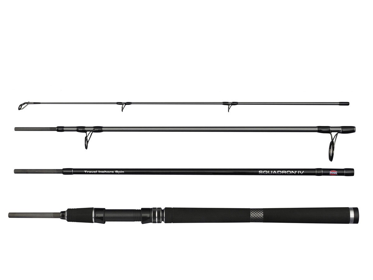 NEW Penn Squadron IV Travel Spin 2.40m-3.00m 4-sec Sea Fishing Rod