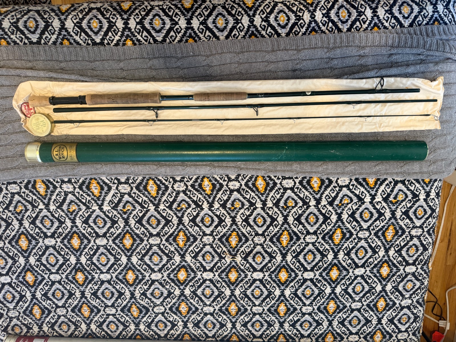 Winston XDLT 9ft 11wt Fly Rod 3pc Very Good Condition Serial 51653 Tube Sock