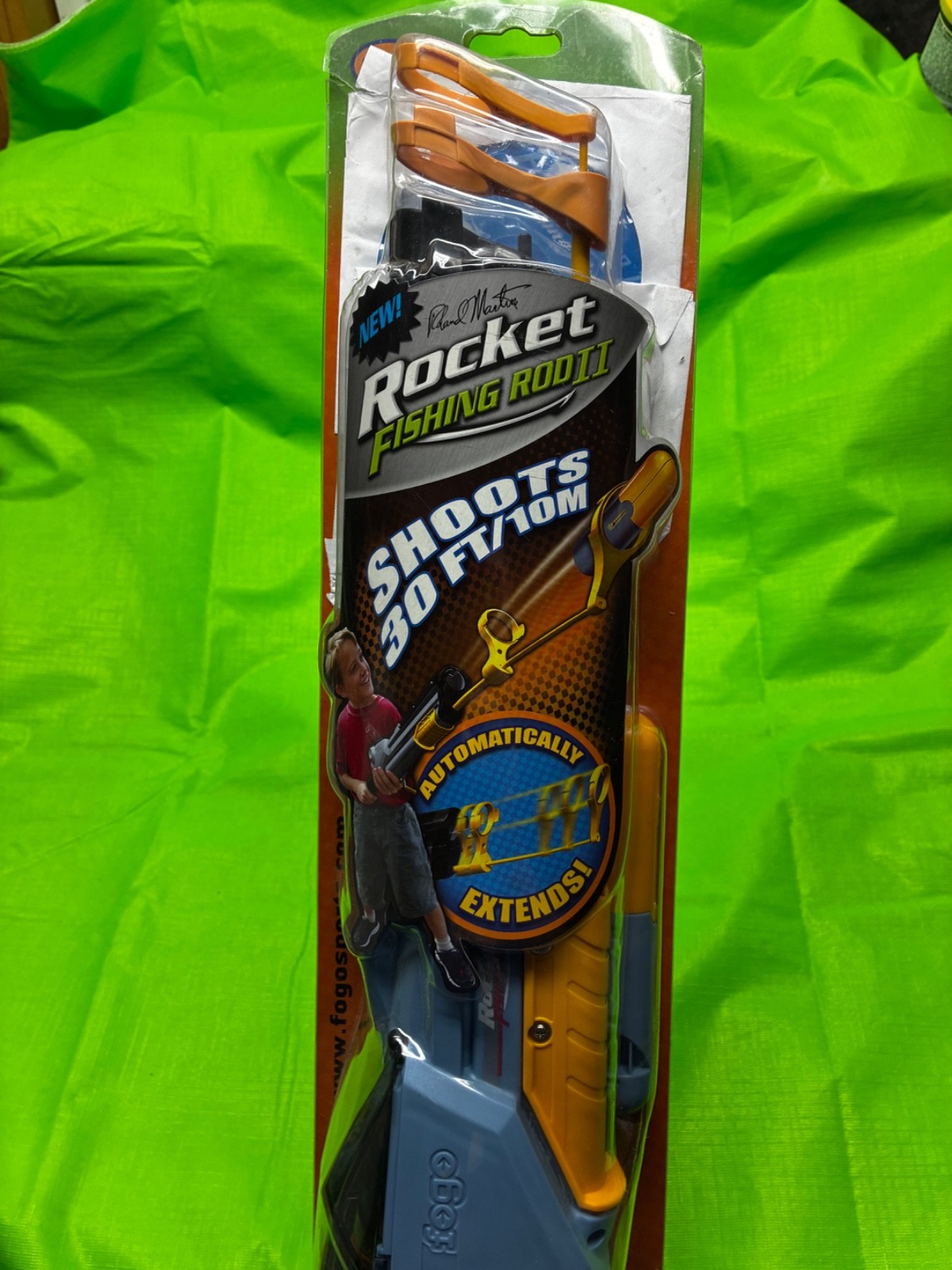 Roland Martin Rocket Fishing Rod II: Shoots 30 Ft: Never opened, new in Box