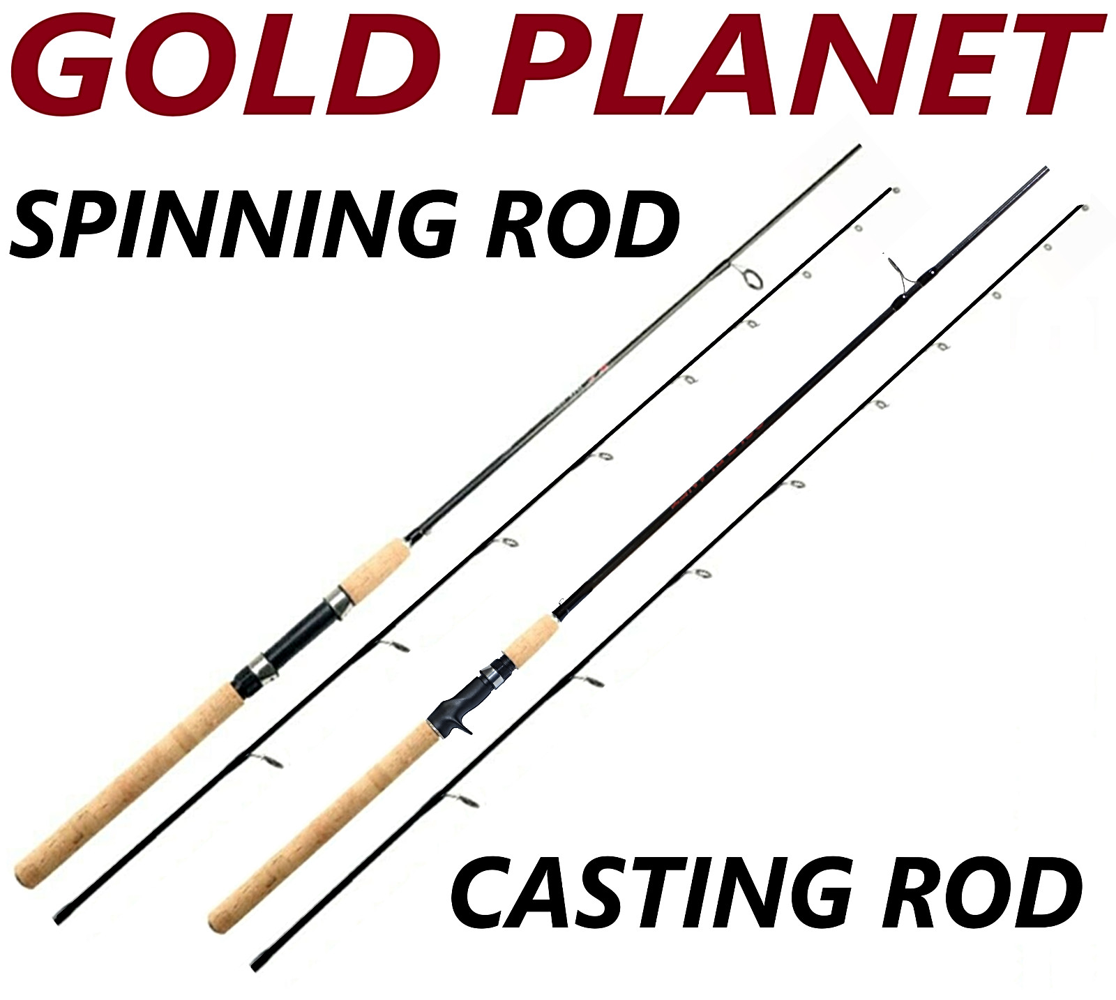 Fishing Pole Spinning Casting Rod Carbon Fiber Portable Medium Fast Lightweight