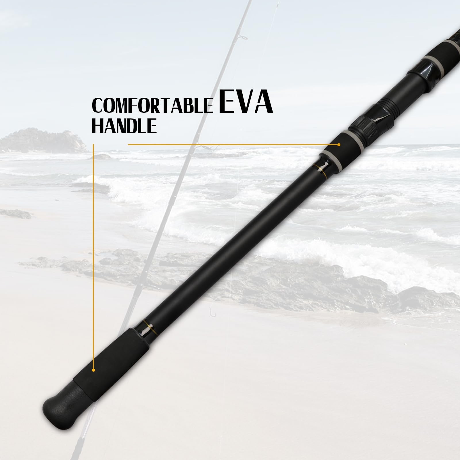 Fiblink Surf Spinning Rod Portable Travel Surf Fishing Rod 9/10/106/12/133